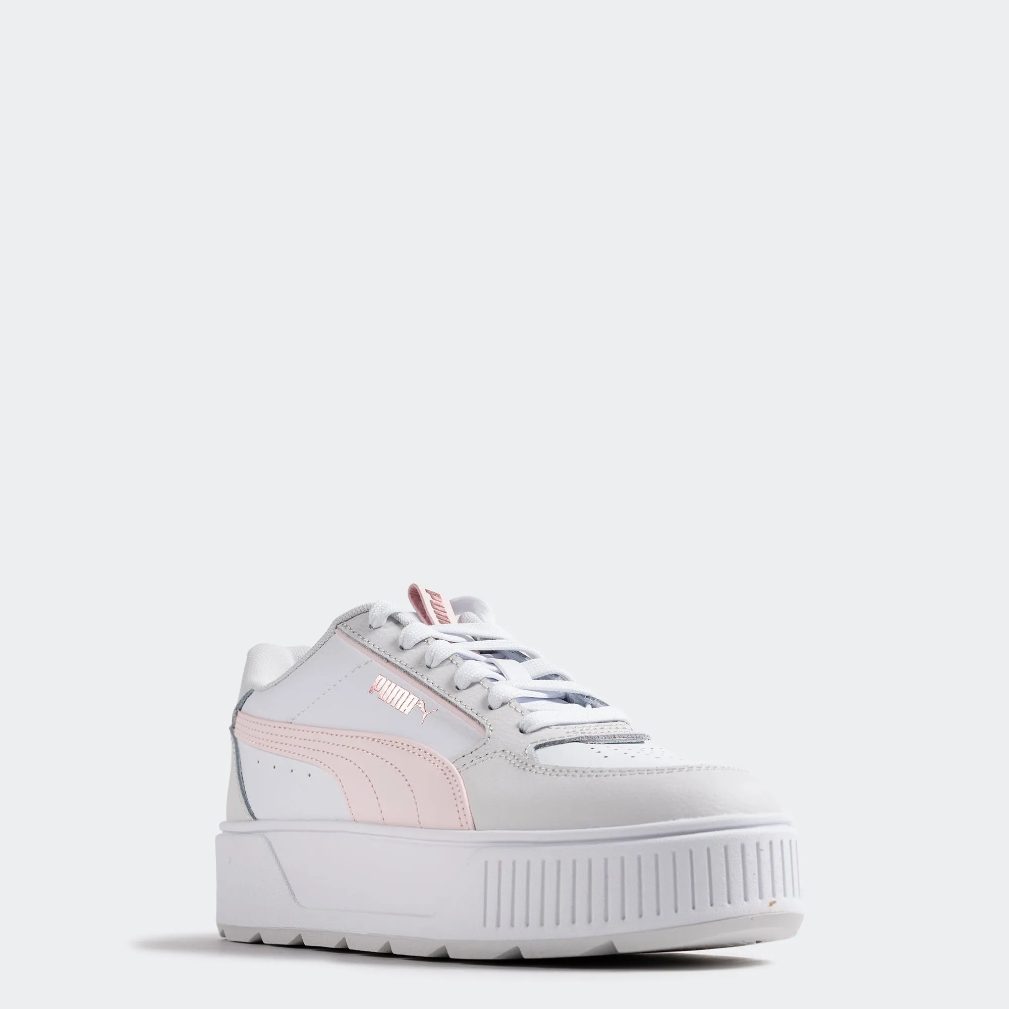 Women's PUMA Karmen Rebelle Sneakers White Pink
